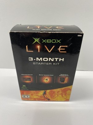 XBOX LIVE 3-month starter kit w/headset - unopened. rare version vintage XBOX