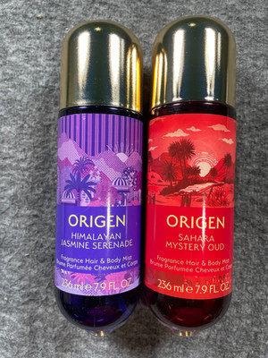 Origen Fragrance Hair & Body Mist 7.9 fl oz (236 ml)   2 Pack   Brand New Tester