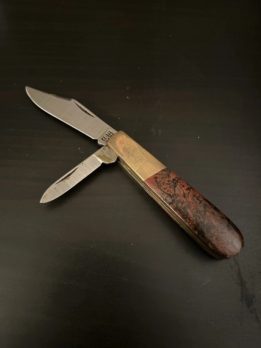 KA-BAR Bone Handle Collectible Vintage Folding Knives 2 Blades for