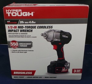 Visseuse à Chocs Sans Fil Hyper Tough 12V Lithium-Ion, 880 In-lb, Kit Avec Batterie 1.5Ah (neuf)