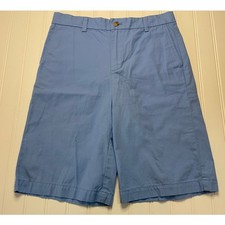 Vineyard Vines Blue Khaki Chino Shorts 11" Inseam - Size Boy's 16