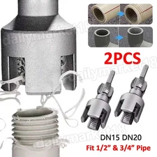 Integrated Internal & External Pipe Threading-Tool PVC Pipe Threader 1/2" 3/4"