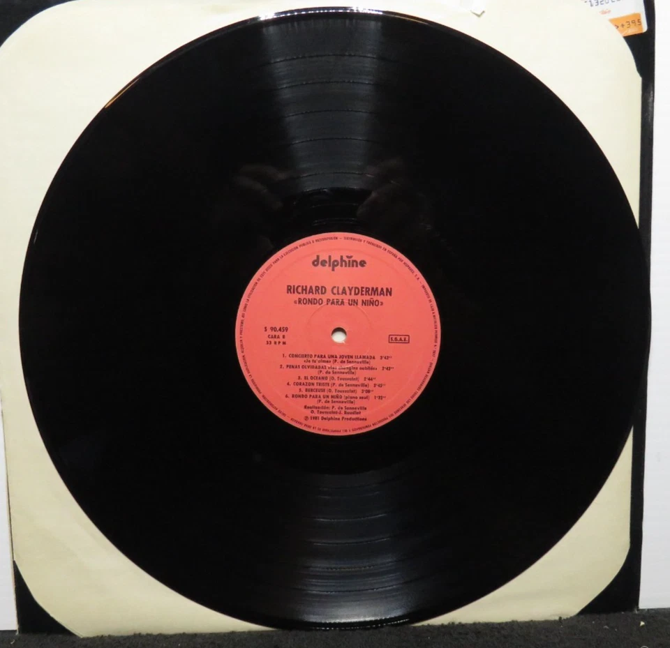 RICHARD CLAYDERMAN RONDO PARA UN NINO (VG+) S-90459 LP VINYL RECORD - Image 3 of 4