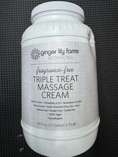 Ginger Lily Farms Triple Treat Massage Cream, 1 Gallon***FAST FREE SHIPPING***