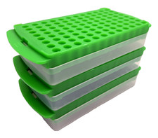 Lot of 3x 96-Well Reversible Microcentrifuge Tube Rack  0.5mL / 1.5 to 2.0mL