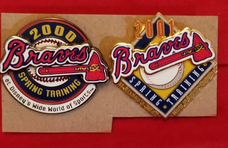 DisneyWDW Wide World of Sports Atlanta Braves Spring Training 2000 & 2001 Pin(s)