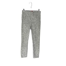 Spanx Gray White Speckled Pull On Stretch Casual Jean-ish Ankle Leggings Small