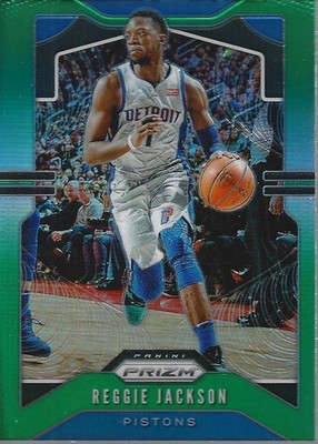 2019-20 Panini Prizm Prizms Green #95 Reggie Jackson - BSK