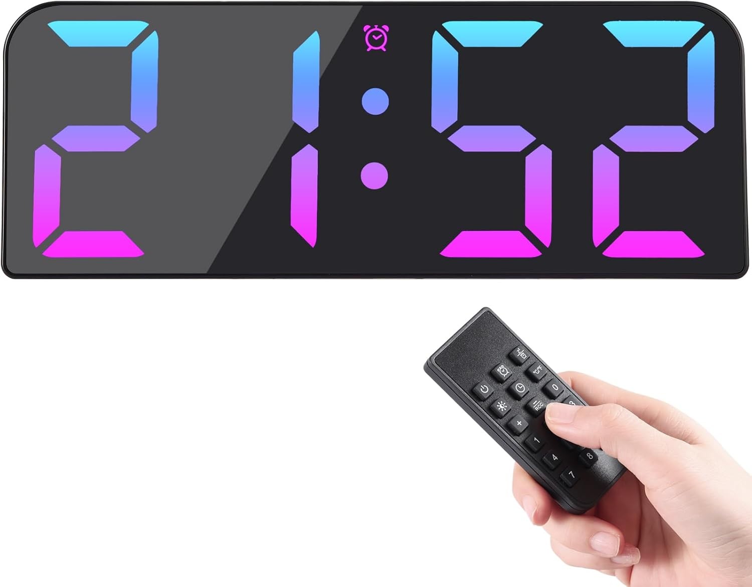 Цифровой дисплей Wanduhr 95 Zoll Gro USB Digital Uhr mit Fernbedienung 6790₽