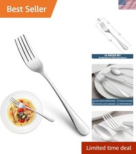 Dinner Forks,Set of 16 Top Food Grade Stainless Steel Silverware Forks,Table ...