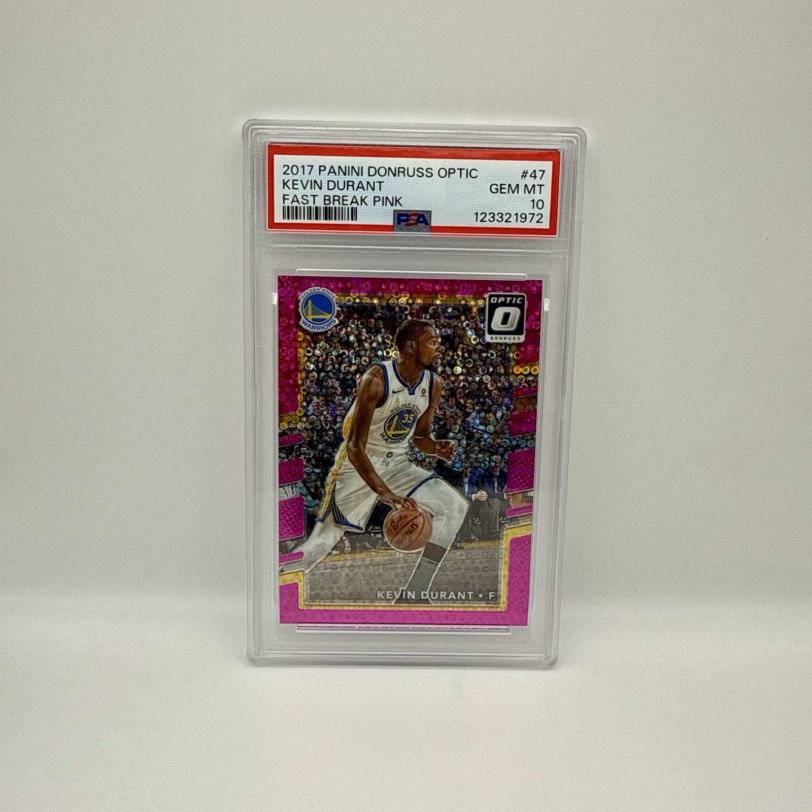 2017-18 Donruss Optic Fast Break Pink #47 Kevin Durant /20