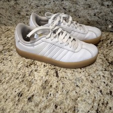 Adidas VL Court 3.0 Low Shoe White Sneaker 3 Stripe Women  s Size 6