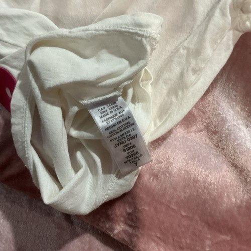 Vintage Y2K White With Pink Velvet Lettering&bling Juicy ❣️Camp Girls 7 Vtg - Picture 5 of 7