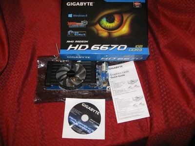 Gigabyte AMD Radeon HD 6670 (GV-R667D3-1GI) 1GB Graphics Card