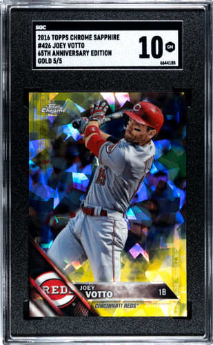 Joey Votto #426 2016 Topps Chrome Sapphire card