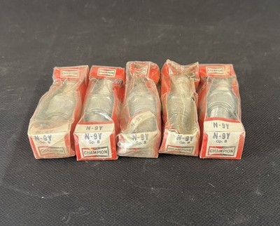 5x CHAMPION N-9Y Zündkerze Kerze Spark Plug Bougie Candele - New Old Stock
