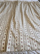 Vintage BHS House & Home Curtains pleated Floral 230 X 136 cm.
