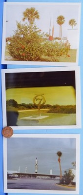 NASA PHOTO Trio vtg Manned Flight Apollo 17 Candids / FREEDOM 7 Monument Museum