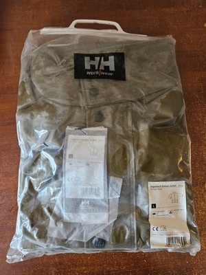 Helly Hansen Large Impertech Deluxe Jacket Green Brown 770. 70148