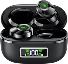 Bluetooth 5.5 Wireless Earbuds with Noise Cancelling Mic and 80H Playtime