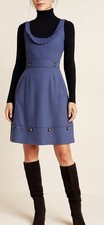 Anthropologie Moulinette Soeurs Womens Wool Blend A Line, Pockets Dress Size: 0