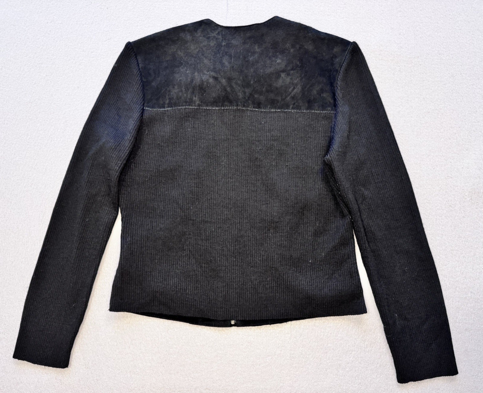 VTG Bernardo Patchwork Leather + Suede Jacket, Kn… - image 4