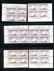LOT 35809 MINT NH OG 351 FOURTEEN PLATE BLOCKS ONE FDC CANADA