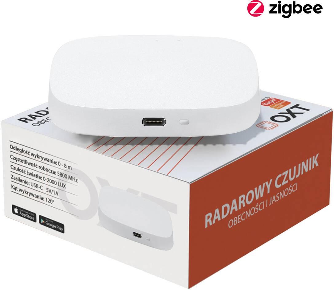 OXT Czujnik radar obecnoci jasnoci USB ZigBee TUYA T165 OXT 9090₽
