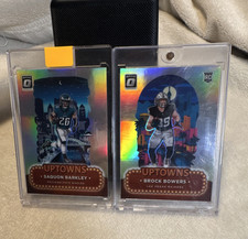 Panini Donruss Optic Uptowns Saquon Barkley Eagles & Brock Bowers Raiders Card …