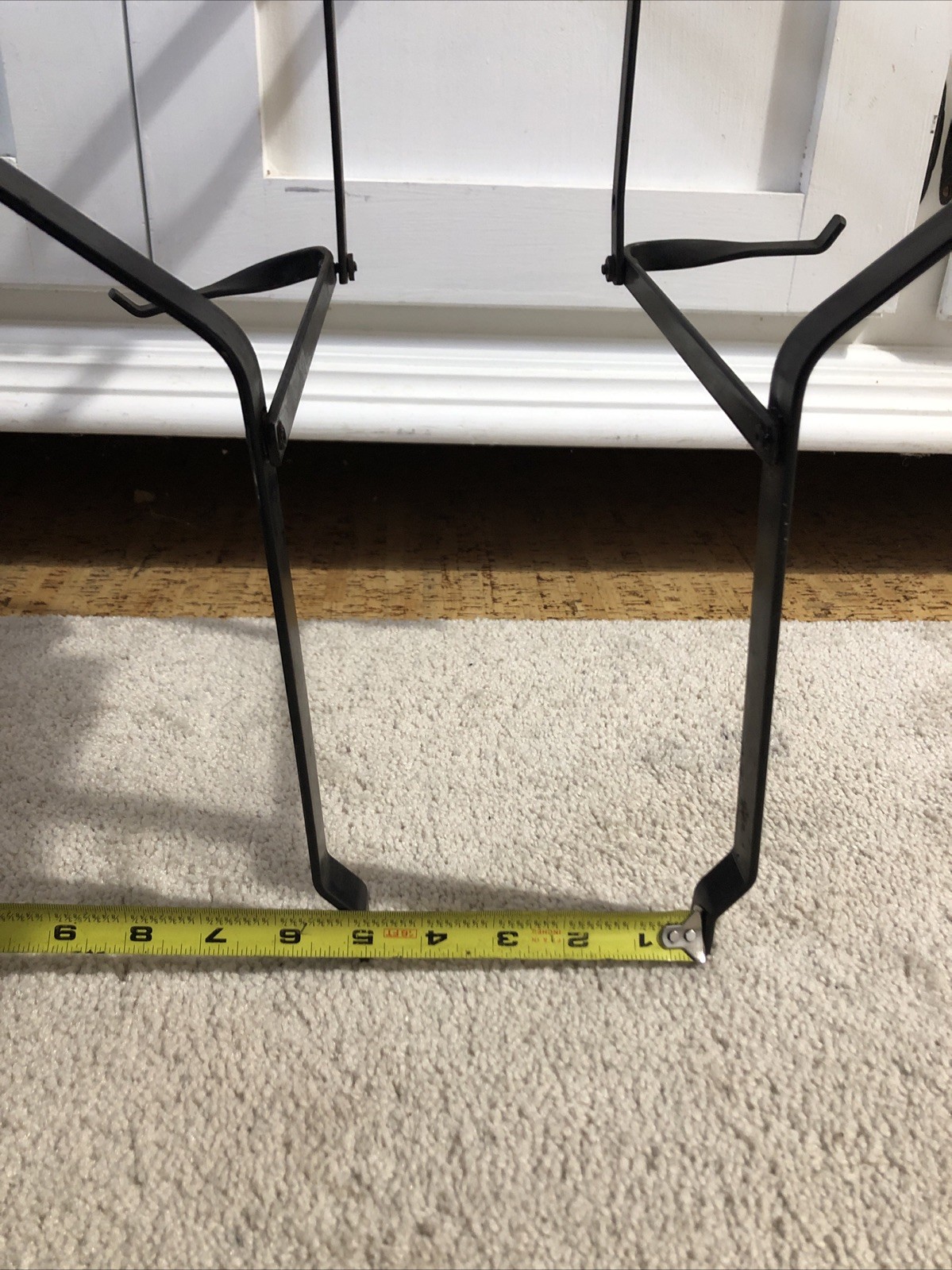 VTG Leco Children’s Bike Seat Rack Carrier Red Vinyl Black Metal Frame ENGLAND