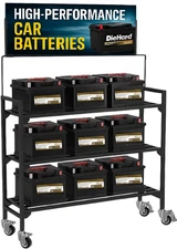 Battery Rack Car Storage Battery Holder  Display Rack Storage Shelf Garage Works