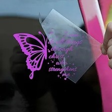 Religious Bible Verse Car Decal, 6 Inch Waterproof Vinyl Bumper or Window Sticke