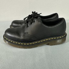 Dr Martens Oxford Shoes Mens 8 Women  s 9 Black Leather 3 Eye Derby 1461
