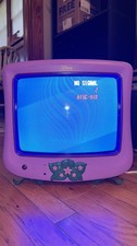 Disney Purple Vintage Tinkerbell CRT Television Classic Retro TV