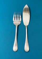 Couverts de service à poisson CHRISTOFLE ancien modèle MALMAISON métal argenté