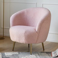 Velvet Lounge Chair Living Room Backrest Armchair Lazy Sofa ChairSoft Pack Stool