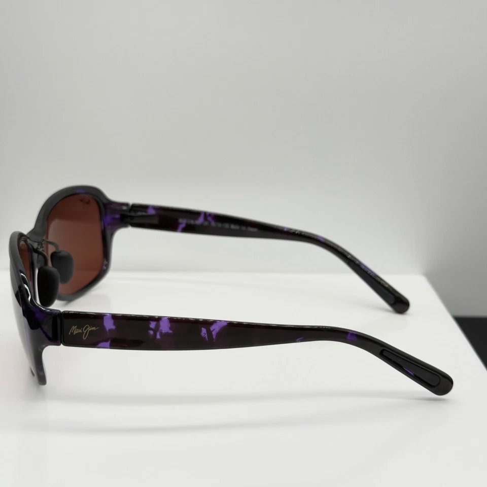 Óculos de sol Maui Jim Koki praia roxo tartaruga lentes polarizadas rosa R433-28T - Imagem 3 de 4