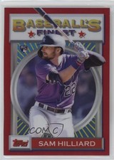 2020 Topps Finest Flashbacks Red Refractor 3/5 Sam Hilliard #63 v9t