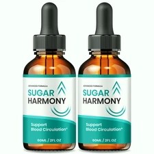 (2 Pack) Sugar Harmony Drops, Advanced Blood Health Support Formula