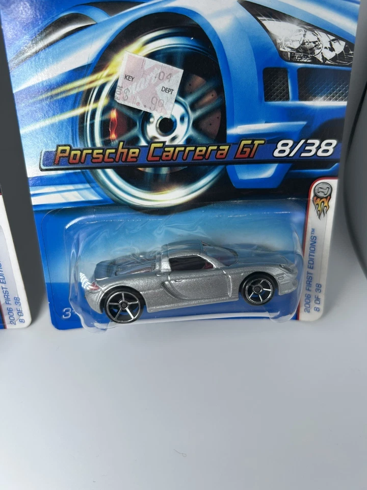 风火轮 2006 年第一版保时捷 Carrera GT 银色 带 OH5Sp 全新 8/38 — 第 3/4 张图片