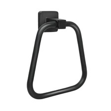 Towel Holder for Bathroom Wall Matte Black Ring Stainless Steel