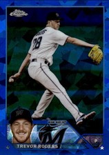 2023 Topps Chrome Sapphire Edition Trevor Rogers #29 Miami Marlins 3C