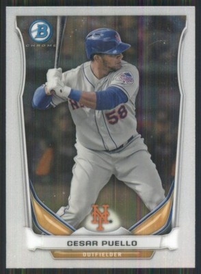 2014 Bowman Chrome Prospects #BCP34 Cesar Puello New York Mets 3291