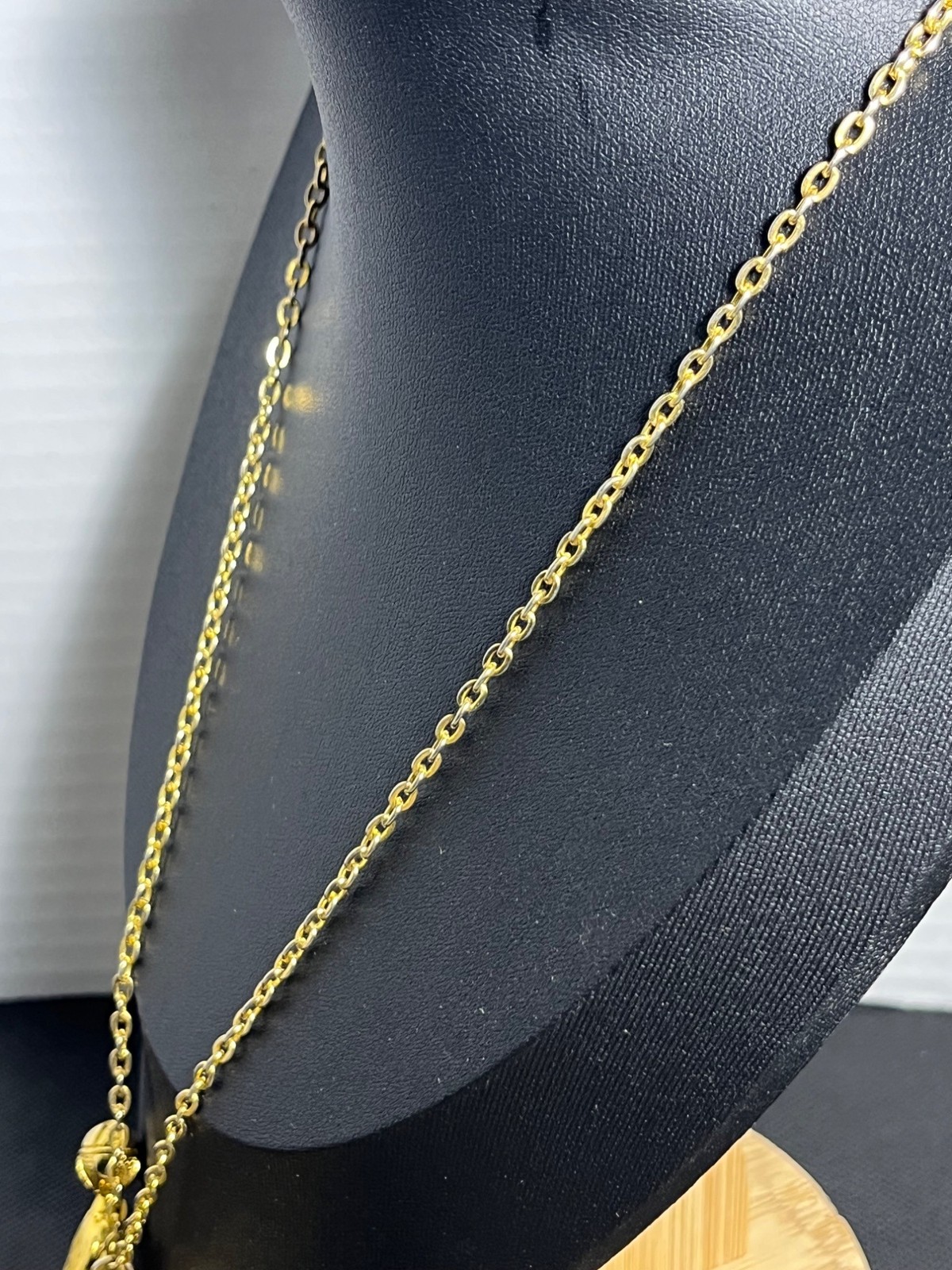 Vintage Max Factor Seal Solid Perfume Necklace Go… - image 8