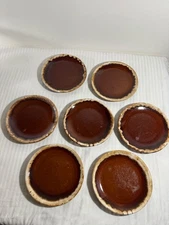 Vintage Hull Brown Drip 6.5" Salad Dessert Plate