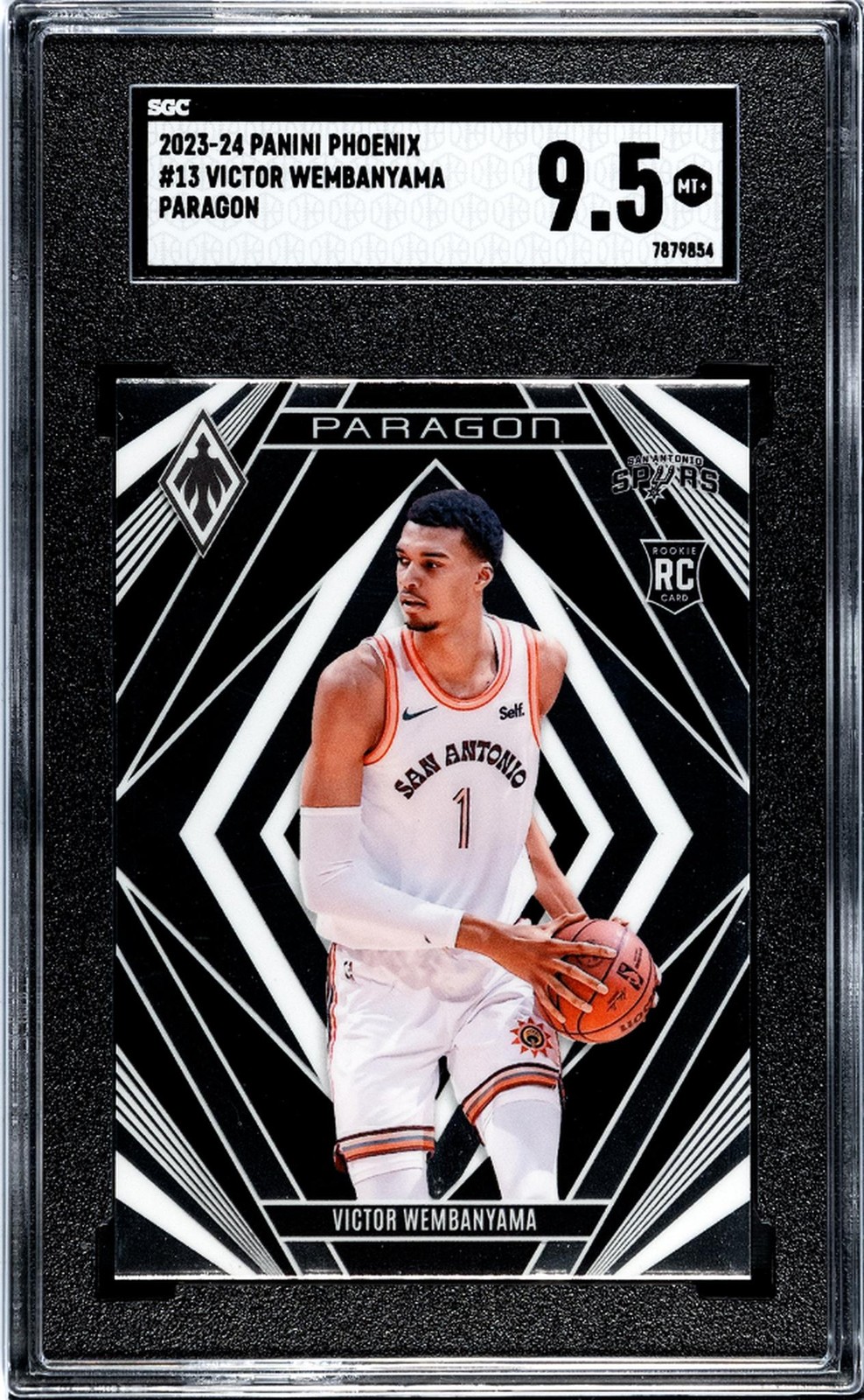 2023-24 Panini Phoenix #13 Victor Wembanyama Paragon SGC 9.5