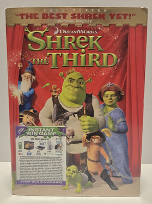Shrek the Third DVD 2007 Full Screen Brand New Sealed with Slip Cover