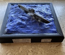 U-Boot Modell Diorama &ndash; Typ VII C/41 (2. Weltkrieg) &ndash; Handarbeit Display
