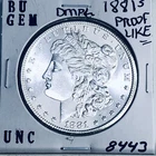 1881 S BU GEM MORGAN SILVER DOLLAR UNC MS+++ U.S. MINT RARE COIN 8443