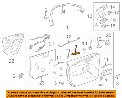 Chevrolet GM OEM 14-18 Impala Front Door-Liner Left 22810672 | eBay 